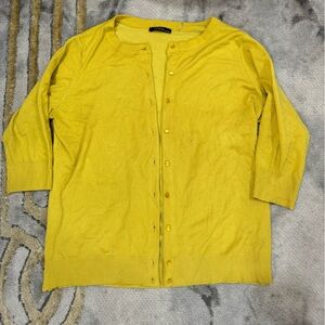 Women’s yellow cardigan size XL